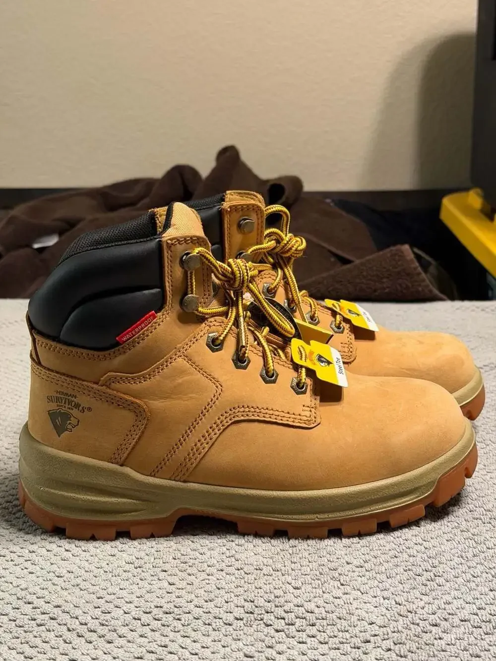 Herman Survivors Men's Boulder Waterproof 6-inch Steel Toe Work Boots size 6W